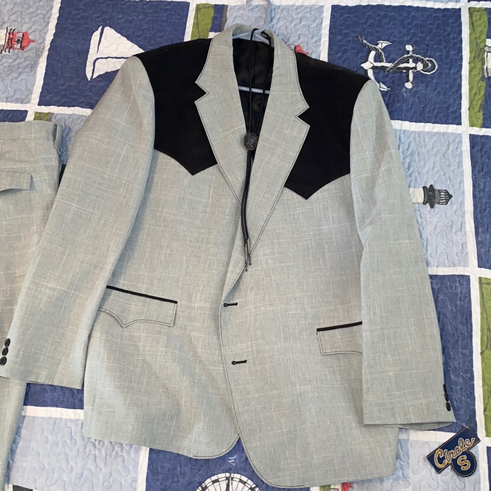Vintage - Circle S size 50R Western suit jacket with Matching pants size 46